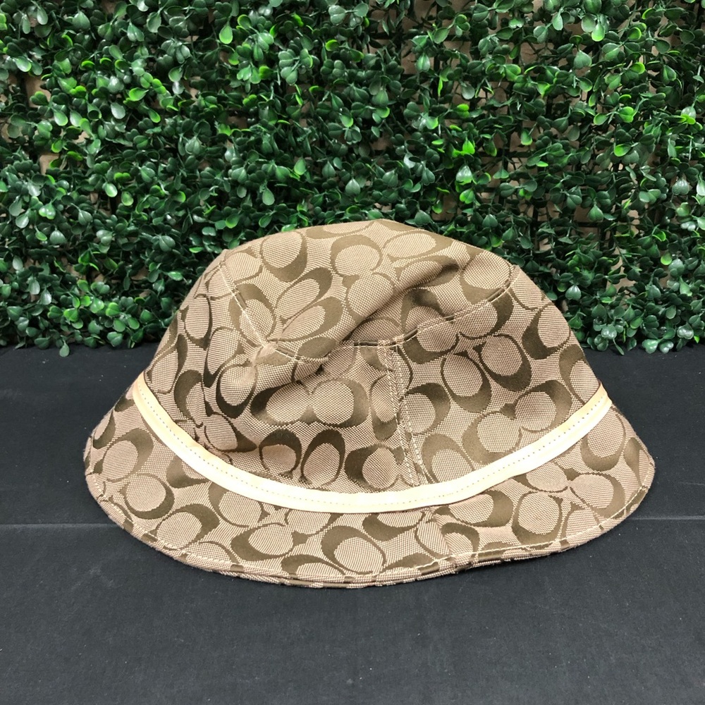 Coach Signature Monogram Canvas Bucket - Picture 4 of 10